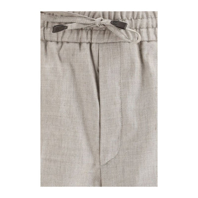 Brioni Gray Linen Casual Pants