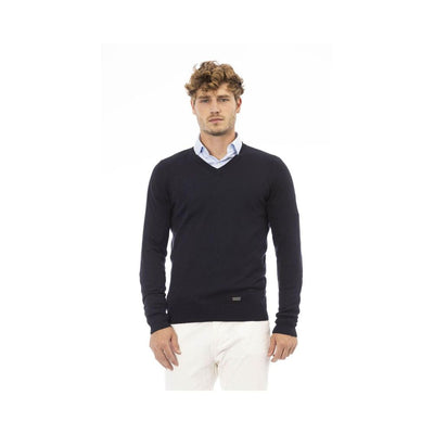 Baldinini Trend Blue Cashmere Sweatshirt
