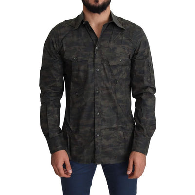 Dolce & Gabbana Multicolor Cotton Pattern Shirt
