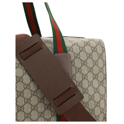 Gucci Brown Cotton Luggage And Travel
