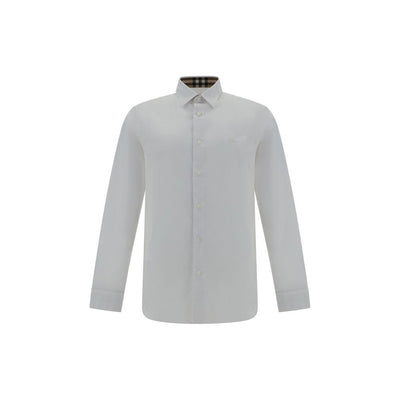 Burberry White Cotton Dress Shirt