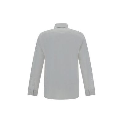 Burberry White Cotton Dress Shirt