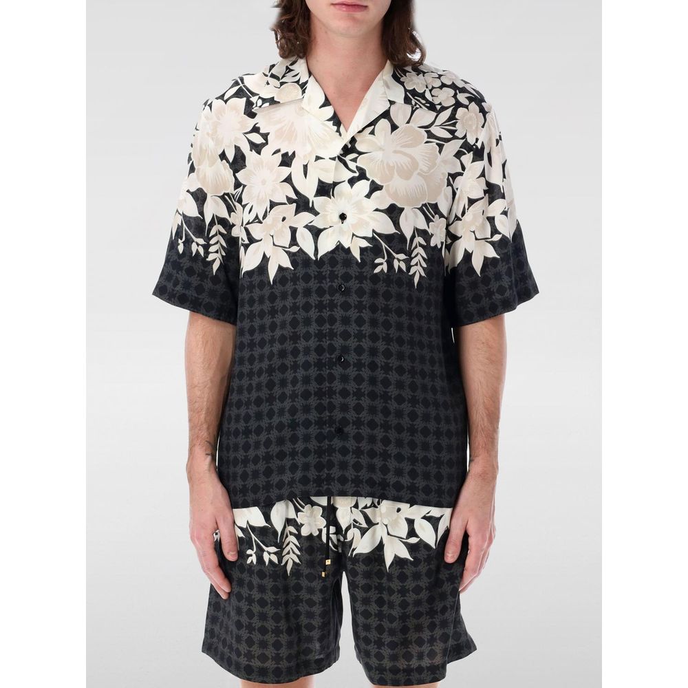 Amiri Black Silk Pattern Shirt