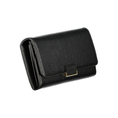 Mario Valentino Black Polyurethane Women Wallet