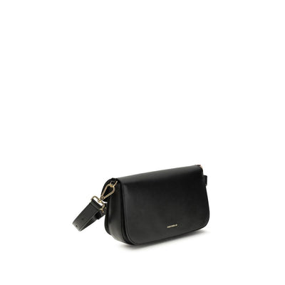 Coccinelle Black Calf Leather Bos Taurus Shoulder Bag