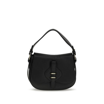 Coccinelle Black Calf Leather Bos Taurus Shoulder Bag