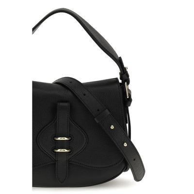 Coccinelle Black Calf Leather Bos Taurus Shoulder Bag