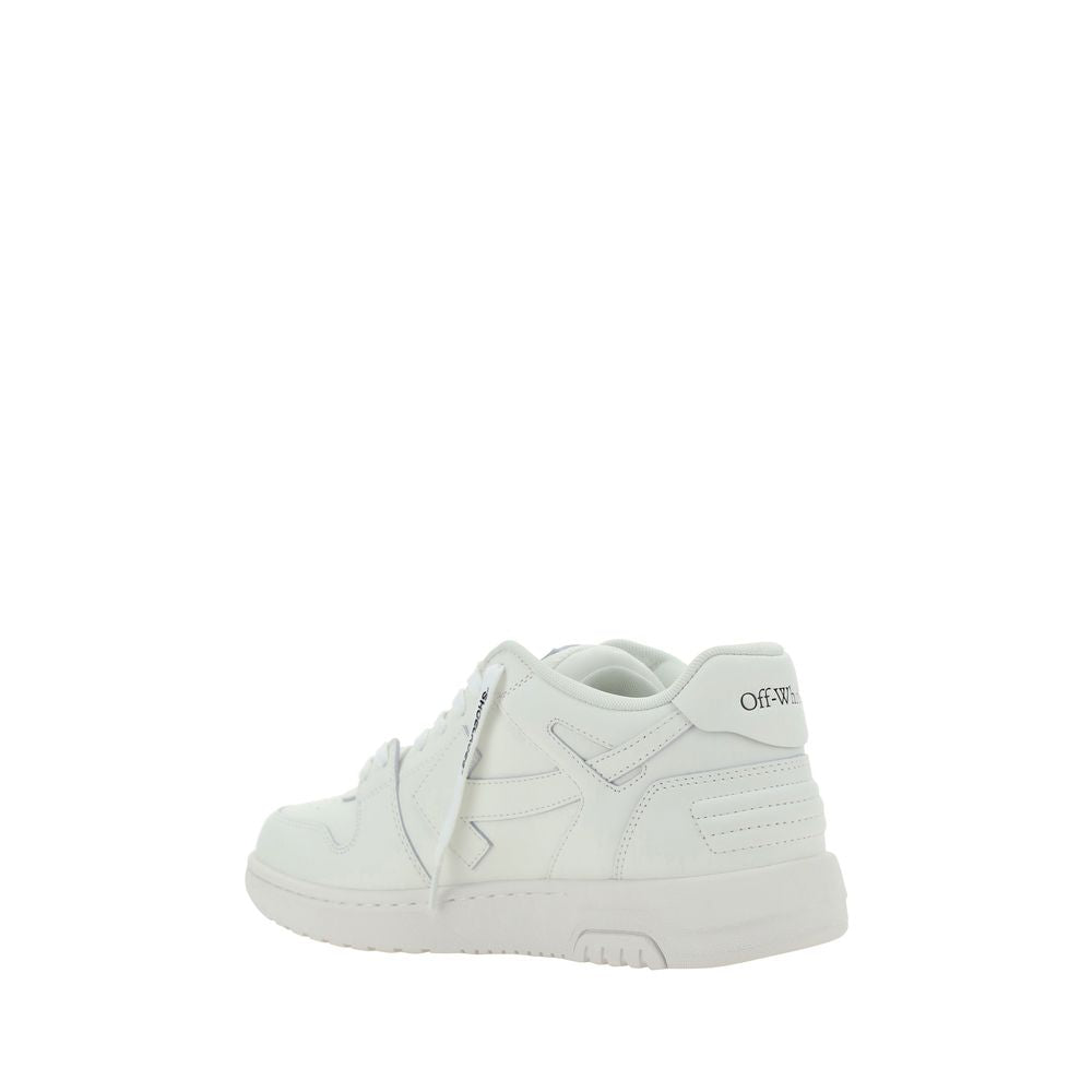 Off-White White Calf Leather Bos Taurus Low Top Sneakers