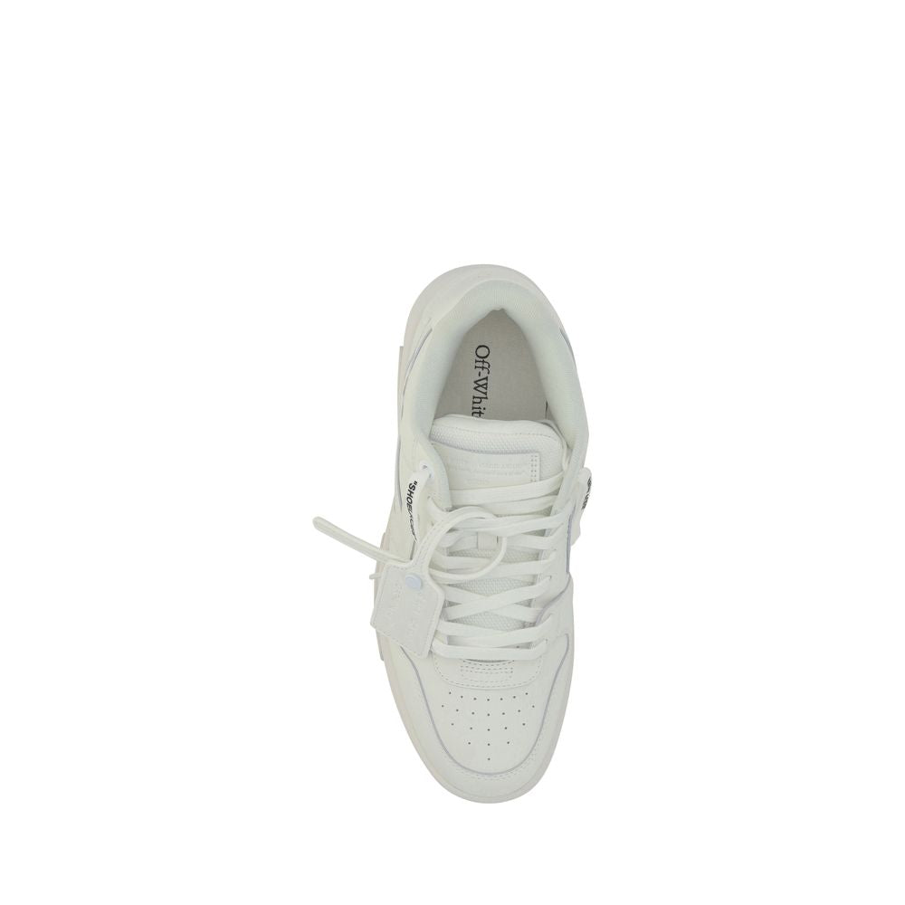Off-White White Calf Leather Bos Taurus Low Top Sneakers