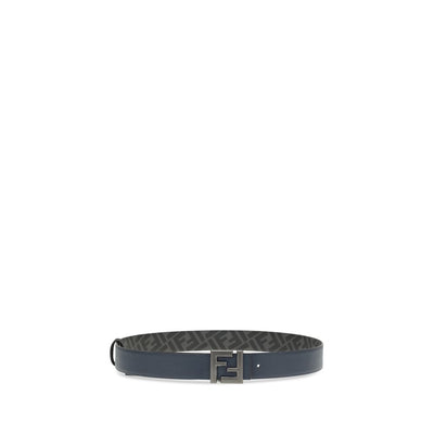 Fendi Blue Calf Leather Bos Taurus Regular Belt