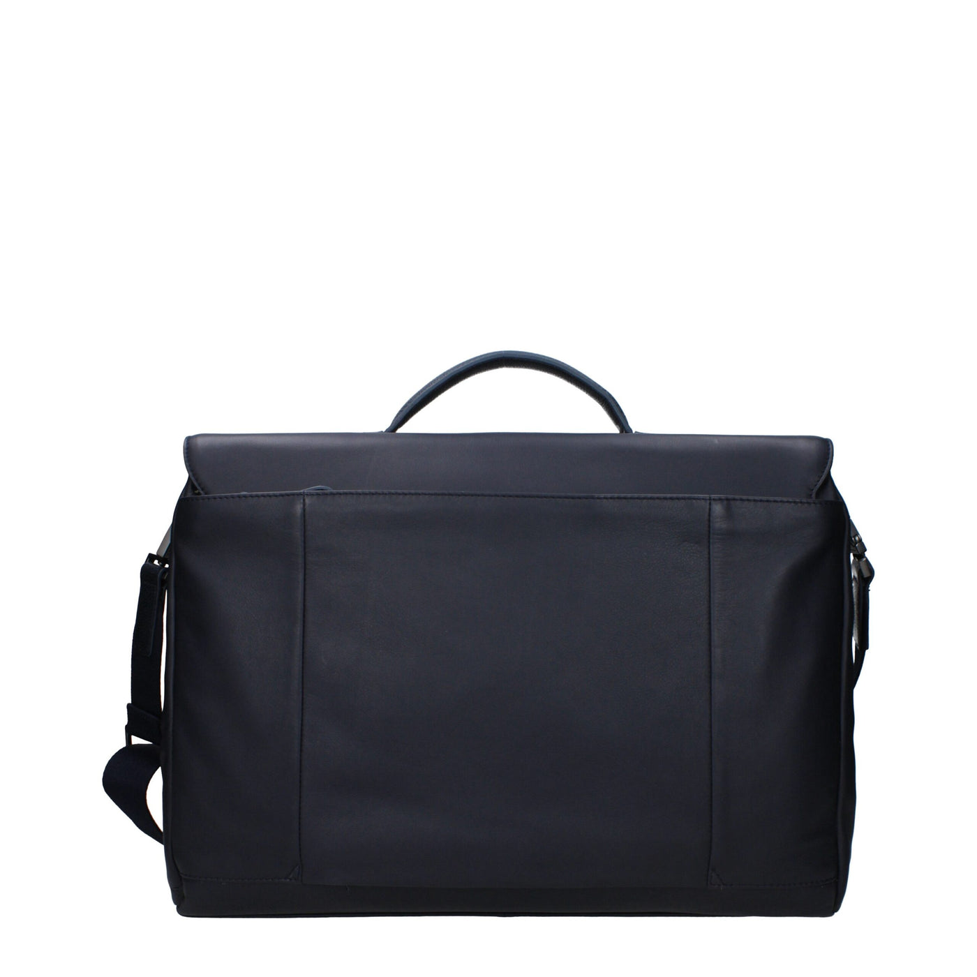 Piquadro Blue Leather Business And Laptop Bag