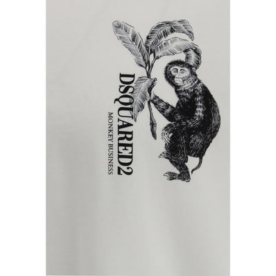Dsquared² White Cotton T-Shirt