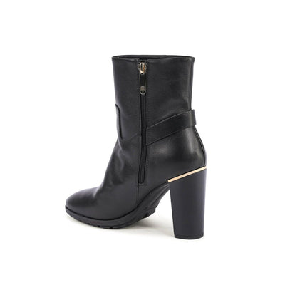 Tommy Hilfiger Black Leather Ankle Boots