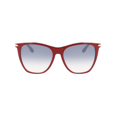 Victoria Beckham Burgundy Acetate Sunglasses
