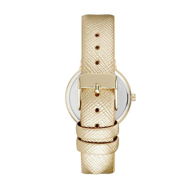 Juicy Couture Gold Plastic Dress Watch
