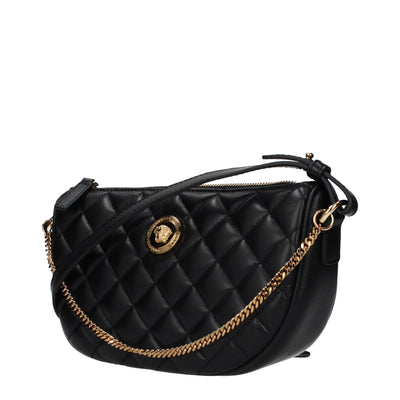 Versace Black Leather Handbag