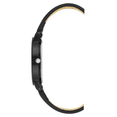 Juicy Couture Black Plastic Dress Watch