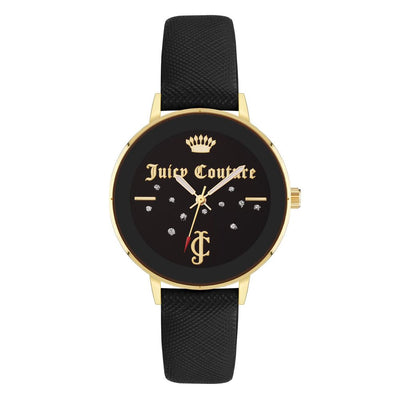Juicy Couture Black Plastic Dress Watch