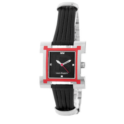 Laura Biagiotti Black Leather Lining Dress Watch