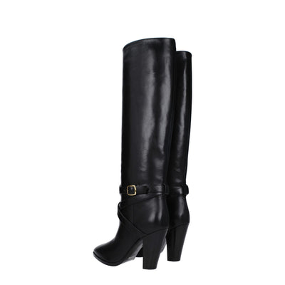 Celine Black Leather Boots