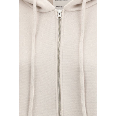 Extreme Cashmere White Cashmere Hoodie