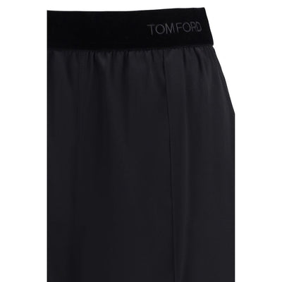 Tom Ford Black Silk Casual Pants