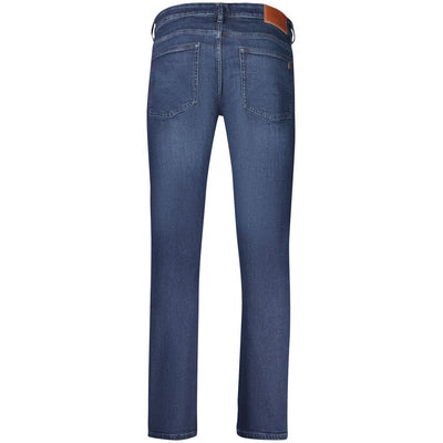 Hugo Boss Blue Cotton Men's Slim-Fit Jeans