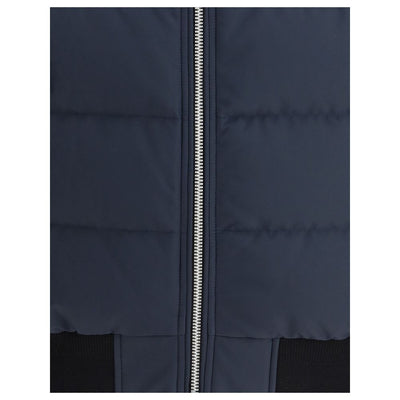 Moose Knuckles Blue Polyester Bomber