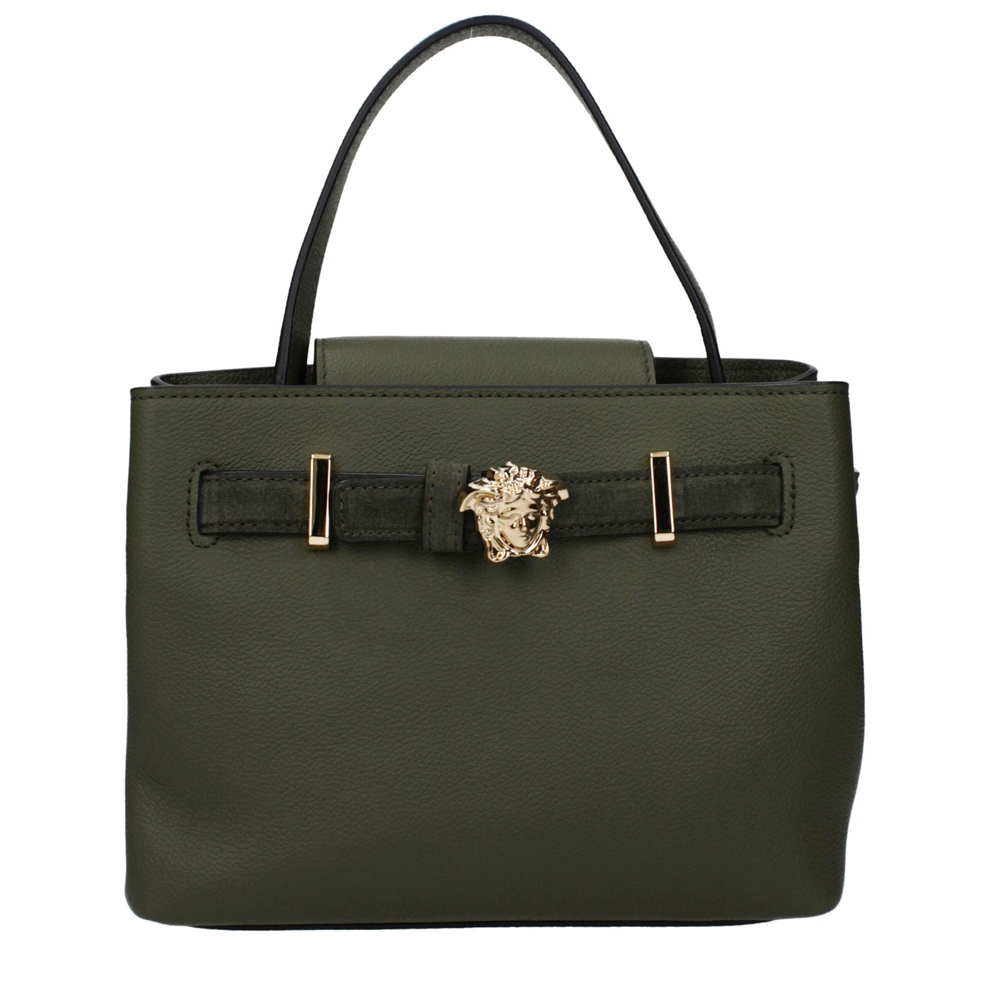 Versace Green Leather Handbag