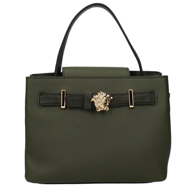 Versace Green Leather Handbag