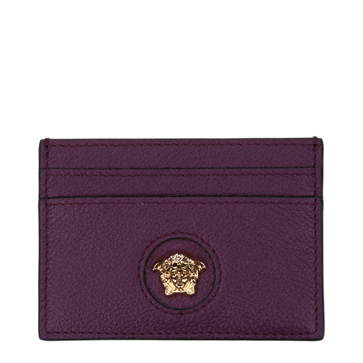 Versace Purple Leather Cardholder