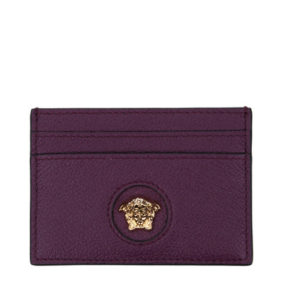 Versace Purple Leather Cardholder