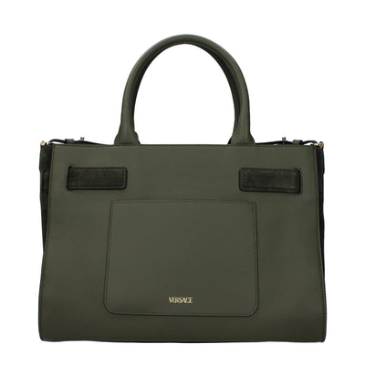Versace Green Leather Handbag