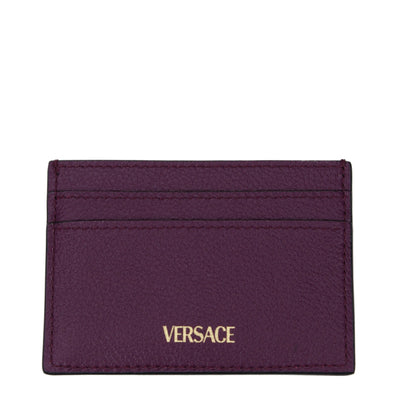 Versace Purple Leather Cardholder