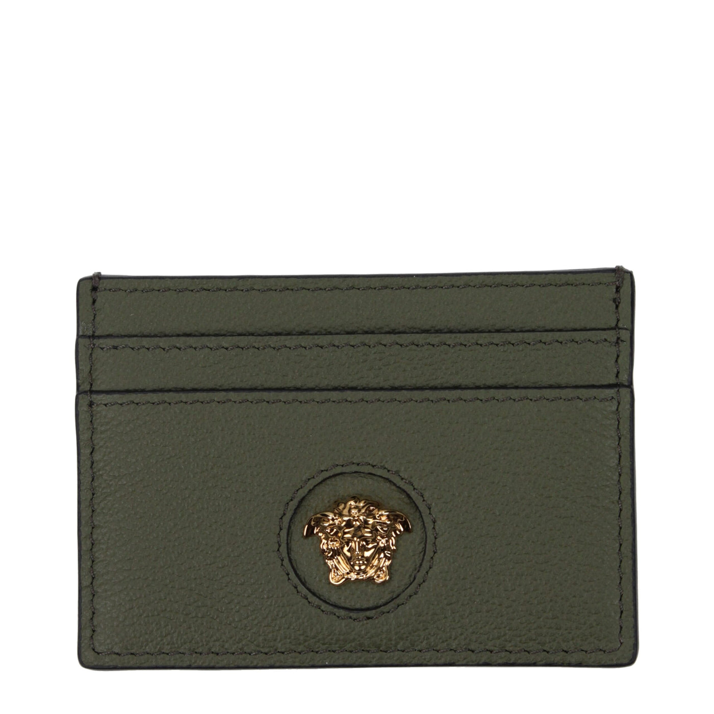 Versace Green Leather Cardholder