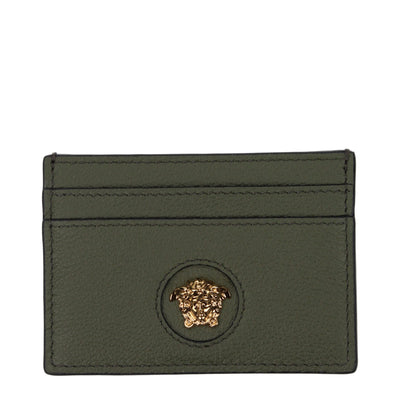 Versace Green Leather Cardholder