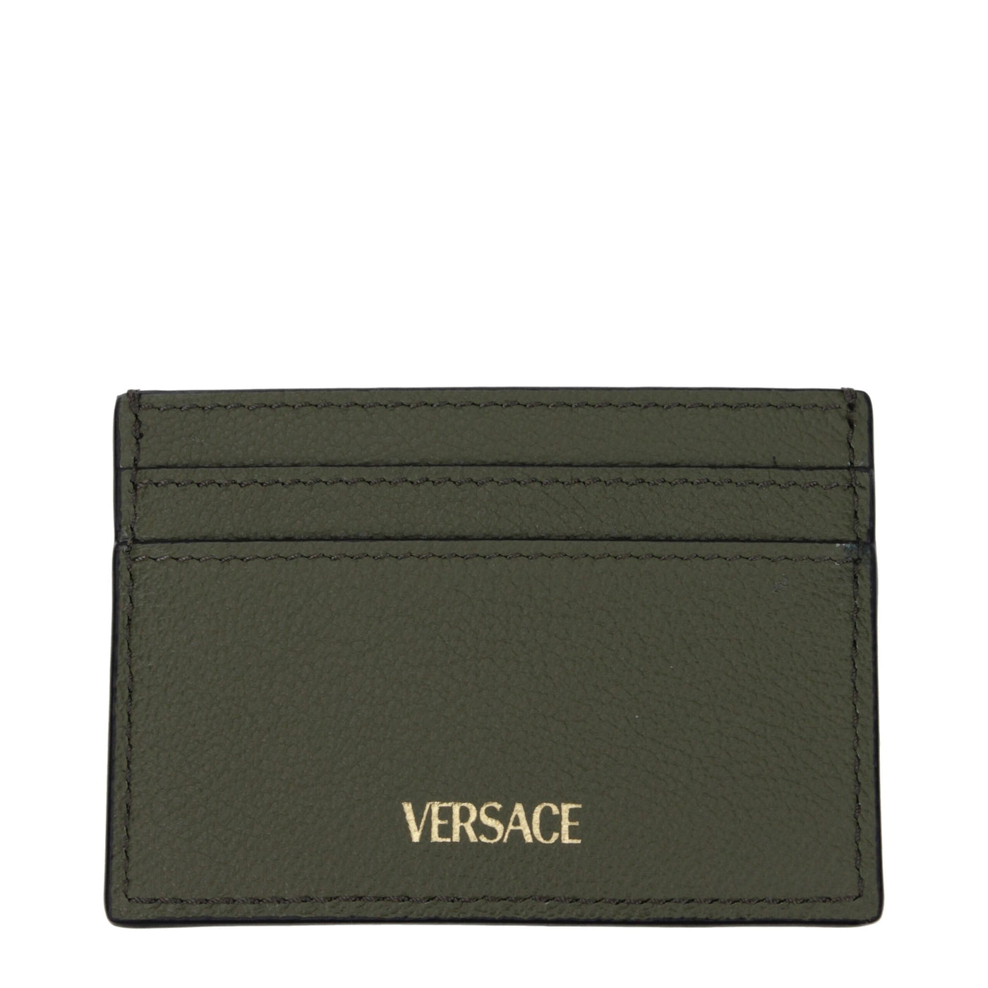 Versace Green Leather Cardholder