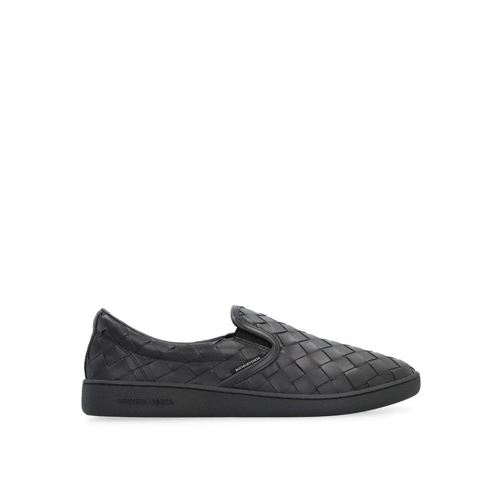 Bottega Veneta Black Calfskin Low Top Sneakers