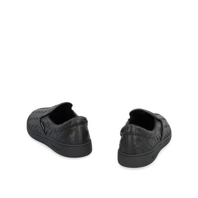 Bottega Veneta Black Calfskin Low Top Sneakers