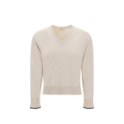 Brunello Cucinelli Beige Cashmere Cashmere Sweater