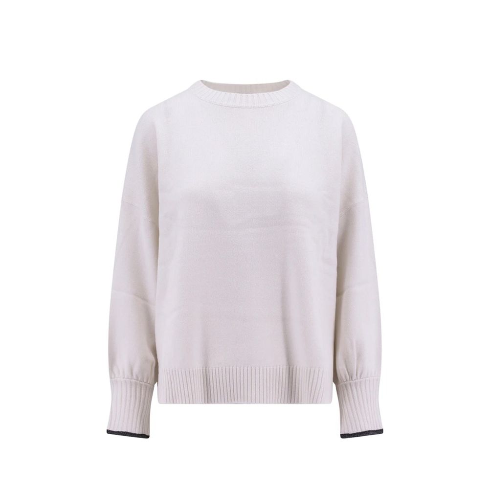 Brunello Cucinelli White Cashmere Cashmere Sweater