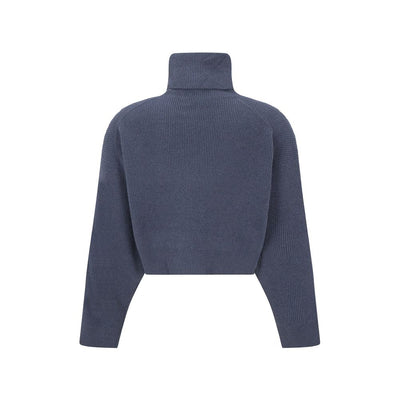 Brunello Cucinelli Blue Cashmere Turtleneck