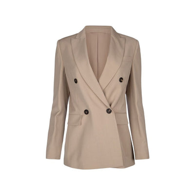 Brunello Cucinelli Beige Virgin Wool Blazer