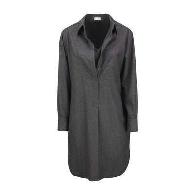 Brunello Cucinelli Gray Wool Casual Dress