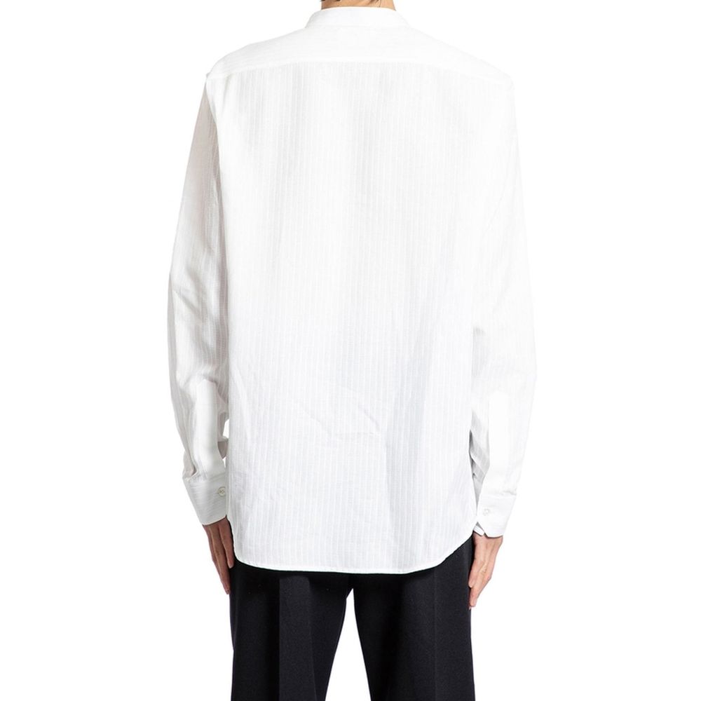 Celine White Cotton Dress Shirt