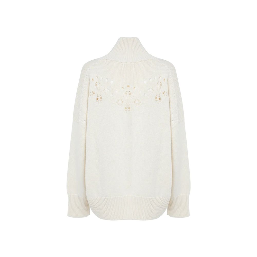 Chloé White Wool Sweatshirt