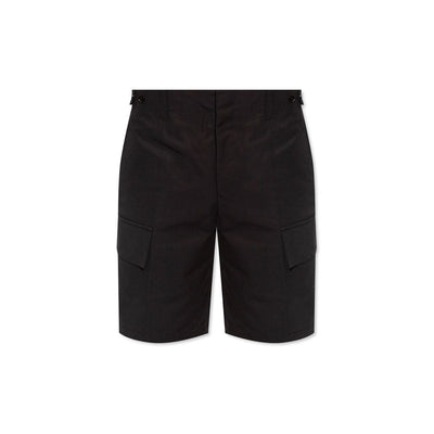 Jil Sander Black Cotton Cargo Shorts