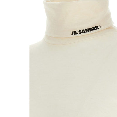 Jil Sander White Polyester Turtleneck