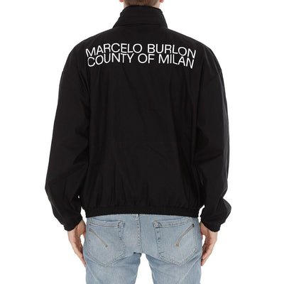 Marcelo Burlon Black Cotton Bomber