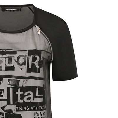 Dsquared² Black Silk Casual Dress